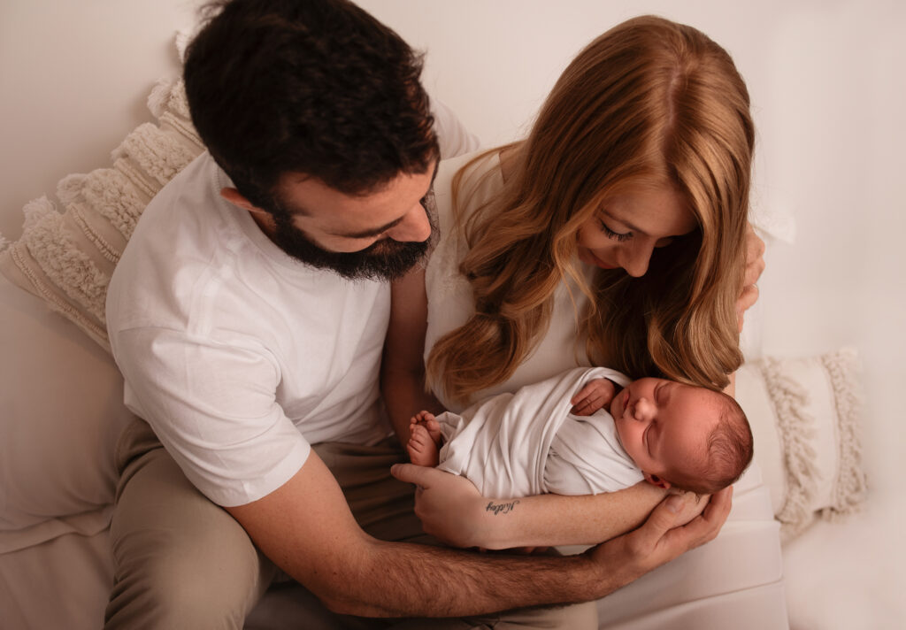 newborn family photo bohemian